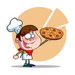 معمای ریاضی: تقسیم پیتزا!